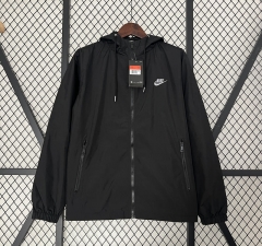 Nike Black Thailand Trench Coats With Hat-0255