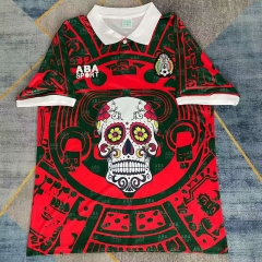 Retro Version Mexico Red&Green Thailand Soccer Jersey AAA-422