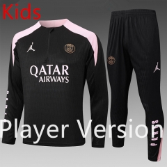Player Version 2024-2025 Paris SG Black Thailand Soccer kids  Tracksuit -815