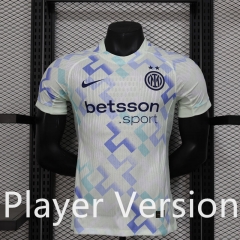Player  Version 25-26 Inter Milan White Thailand  Soccer Jersey AAA-888