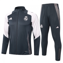 2024-2025 Real Madrid Black Thailand Soccer Jacket Uniform-815