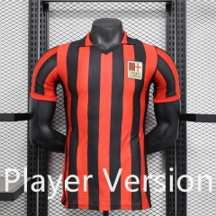 Player Retro Version AC Milan Red&Black Thailand Soccer Jersey AAA-888