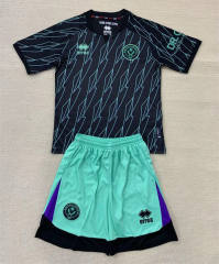2024-2025 Sheffield United Away Black Soccer Uniform-AY