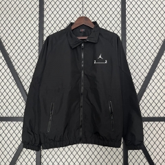 Jordan Black Thailand Trench Coats With Hat -0255