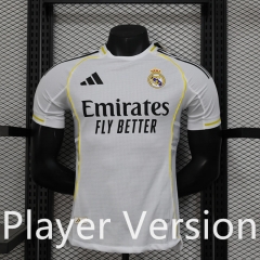 Player Version 2025-26  Real Madrid Home White Thailand Soccer Jersey AAA-888