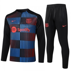 2024-2025 Barcelona Black Thailand Soccer Tracksuit-815