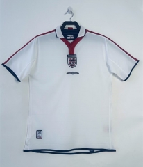 Retro Version 2004 England Home White Thailand Soccer Jersey AAA-811