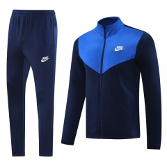 Nike Blue&Black Thailand  Soccer Jacket Uniform-LH