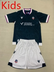 2024-2025 Bolton Wanderers F.C  Away Black Kids/Youth Soccer Uniform-AY