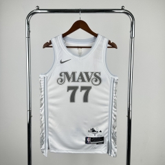 2025 City Version NBA Dallas Mavericks White #77 Jersey-311