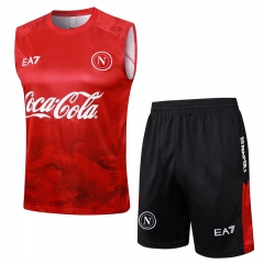 24-25 Napoli Red Soccer Tracksuit Uniform-815