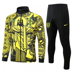 2024-2025 Brazil Yellow Thailand Soccer Jacket Uniform-815