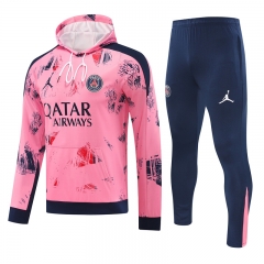 2024-2025 Paris SG PInk Thailand Soccer Tracksuit With Hat-815