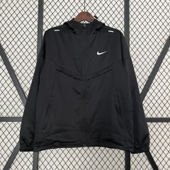 Nike Black Thailand Trench Coats With Hat-0255