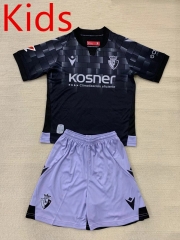 2024-2025 CA Osasuna 2nd Away Black Kids/Youth Soccer Uniform-AY