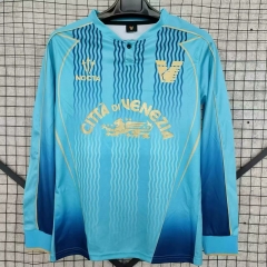 2024-25  Venezia F.C. 3rd Away Blue LS Thailand Soccer Jersey AAA-2044