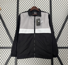 Nike Gray&Black Thailand Trench Coats With Hat-0255