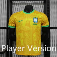 Player Version 2025-26 Special Version Brazil Yellow Thailand Soccer Jersey AAA-888