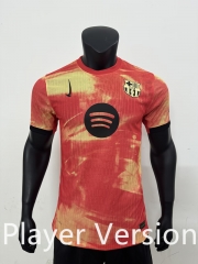 Player Version 2025-2026 Barcelona Orange  Thailand Soccer Jersey AAA-4506