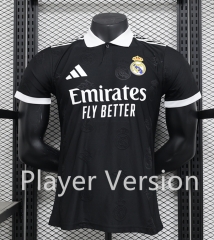 Player Version 2025-26  Real Madrid Black Thailand Soccer Jersey AAA-888