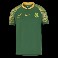 25 South Africa Home Green  Thailand Rugby Jersey