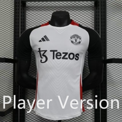 Player version 2025-26 Manchester United White  Thailand Soccer Training Jersey-888