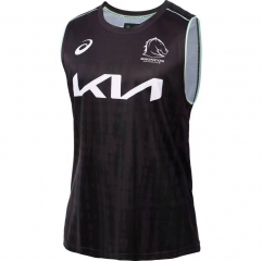 (s-3xl)2025 Mustang Dark Red  Thailand Rugby vest Shirt