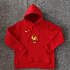 2024-2025 France Red Thailand Soccer Tracksuit With Hat-LH