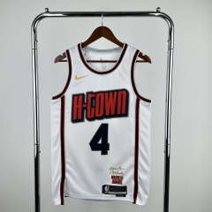 2025 City Edition Houston Rockets White  #4 NBA Jersey-311
