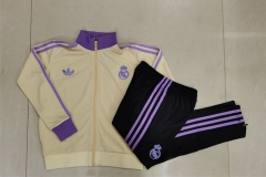 2024-2025   Real Madrid apricot Thailand Soccer Jacket Uniform-815