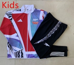 2024-25  Arsenal White& Blue Kids/Youth Soccer jacket-815