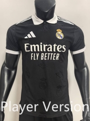 Player Version 2025-26 Real Madrid Black Thailand Soccer Jersey AAA-SJ
