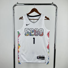 2025 city version Denver Nuggets White  #1 NBA Jersey-311
