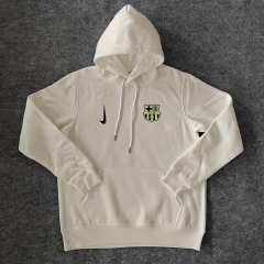 2024-2025 Barcelona White  Thailand Soccer Tracksuit With Hat-LH