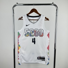 2025 city version Denver Nuggets White  #4 NBA Jersey-311