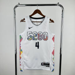 2025 city version Denver Nuggets White  #4 NBA Jersey-311