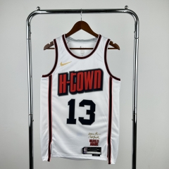 2025 City Edition Houston Rockets White  #13 NBA Jersey-311