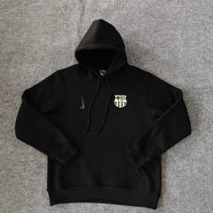 2024-2025 Barcelona Black  Thailand Soccer Tracksuit With Hat-LH