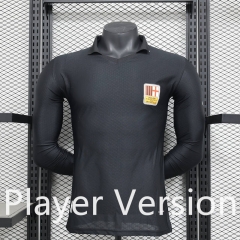 Player  Version 25th-26th Anniversary Edition AC Milan  Black LS Thailand Soccer Jersey AAA-888