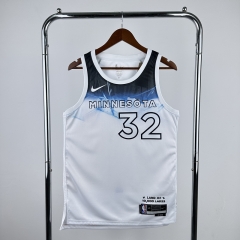 2025 city version Minnesota Timberwolves White  #32 NBA Jersey-311