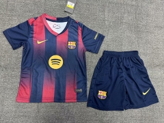 2025-26  Barcelona Home Red&Blue Kid/Youth Soccer Uniform