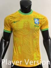 Player Version 2025-26 Special Version Brazil Yellow Thailand Soccer Jersey AAA-SJ