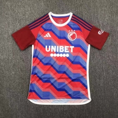 2024-2025 F.C. Copenhagen 2nd Away Red&Blue Thailand Soccer Jersey AAA-417