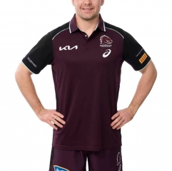 2025 Mustang Dark Red  Thailand Rugby Shirt