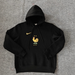 2024-2025 France Black Thailand Soccer Tracksuit With Hat-LH