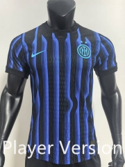 Player  Version 25-26 Inter Milan Blue&Black Thailand  Soccer Jersey AAA-SJ