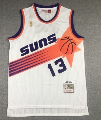 NBA Phoenix Suns White #13 Jersey-311（golden logo）