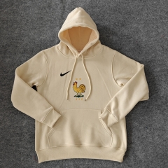 2024-2025 France Beige Thailand Soccer Tracksuit With Hat-LH