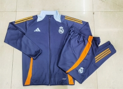 2024-2025   Real Madrid Royal Blue  Thailand Soccer Jacket Uniform-815