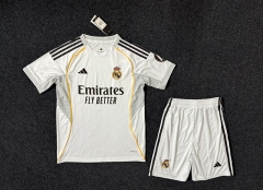 2025-26 Real Madrid Home White Soccer Uniform-GB